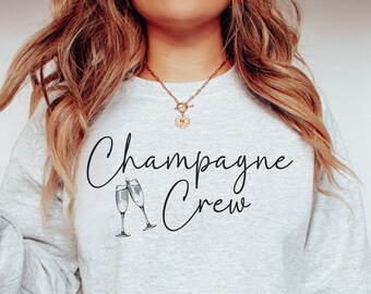 Champagne Crew Sweatshirt: New Years Party Gift