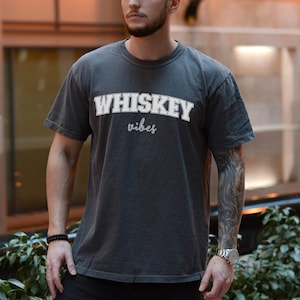 Whiskey Vibes Comfort Colors Shirt: Relaxed Fit, Ring-Spun Cotton