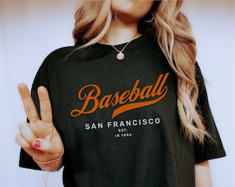 San Francisco Baseball Shirt: Vintage-Inspired Comfort Colors Tee