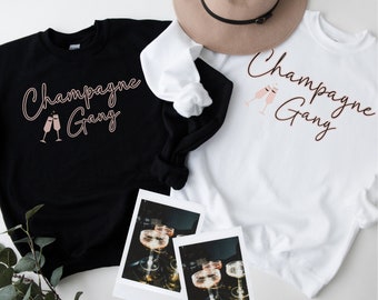 Champagne Gang Sweatshirt: Celebration Crewneck, New Years Gift