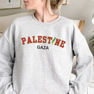 Palestine Sweatshirt: Unisex Crewneck, Solidarity Gift