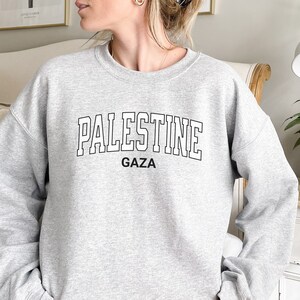 Palestine Sweatshirt: Gaza Crewneck, Unisex Support