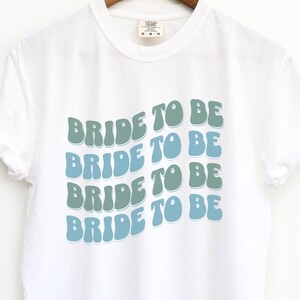 Retro Bride To Be Shirt: Comfort Colors Bachelorette Party Tee