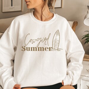 Cowgirl Summer Sweatshirt Boho Western Sweatshirt  Sweatshirt Wild West Sweatshirt Country Girl Top Cowgirl Sweatshirt Spring