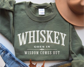 Felpa Whiskey Wisdom: misto cotone e poliestere, regalo accogliente