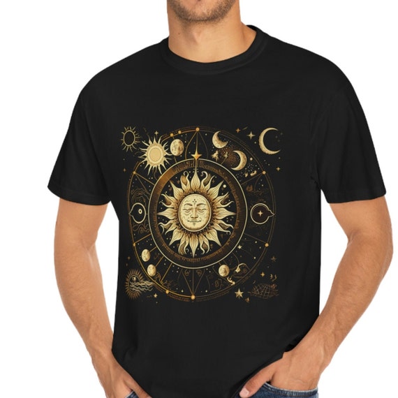 トップス PHENOMENON Crescent Moon Graphic T Shirt Crescent Moon T-shirt - Gothic Moon T-shirt - Half Moon