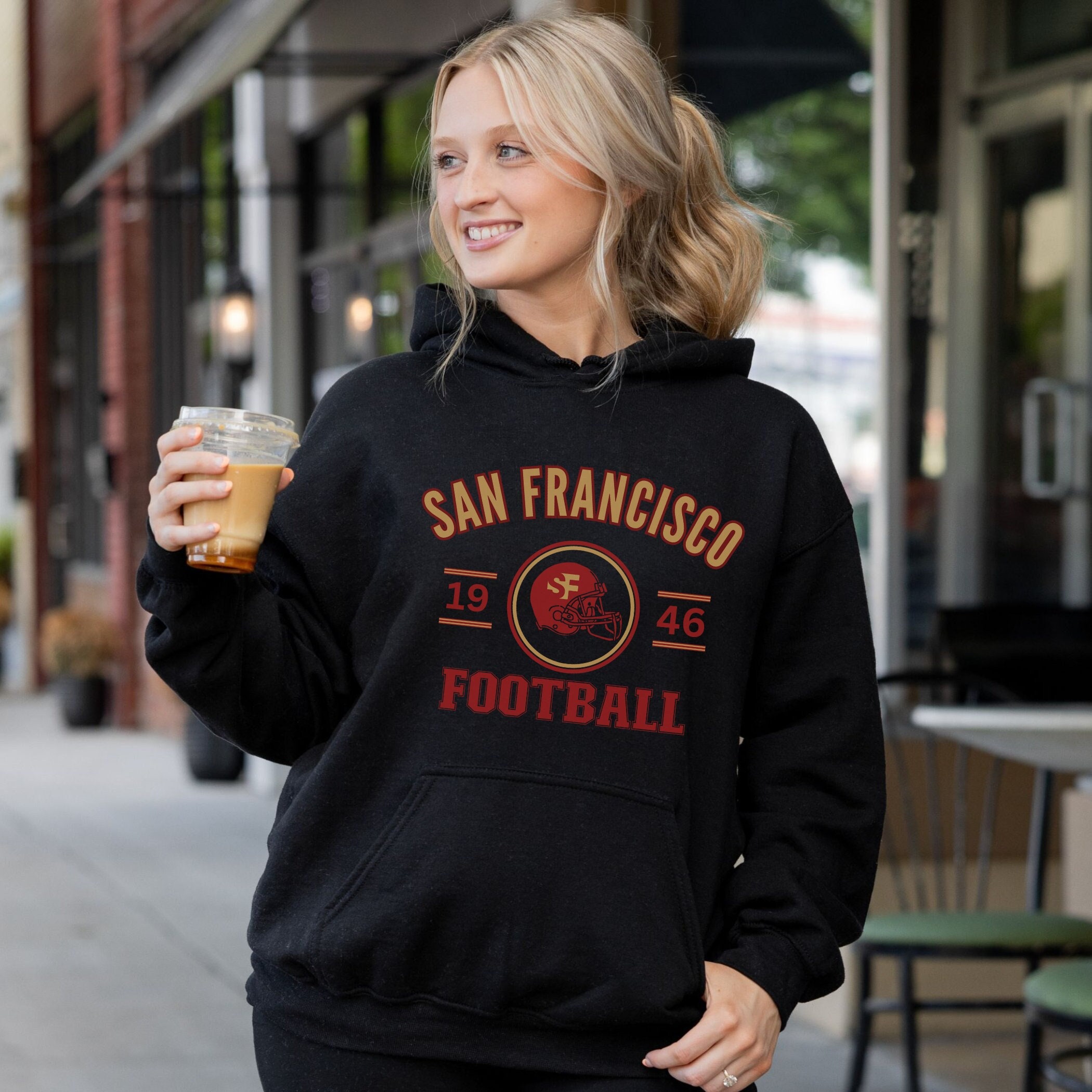 San Francisco Football, Hoodie, San Francisco Hoodie, San Francisco  Sweatshirt, San Francisco Football Sweatshirts, San Francisco Gift Idea