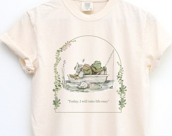 Frog and Toad Comfort Colors Shirt: Book Lover Gift