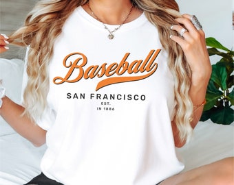 San Francisco Baseball Shirt: Vintage Inspired Comfort Colors Tee
