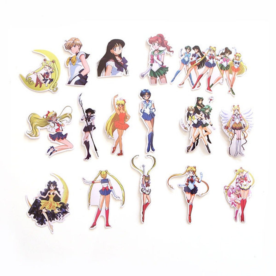 Sailor Moon Gift Set Lanyard Keychain 56 Piece Stickers Etsy