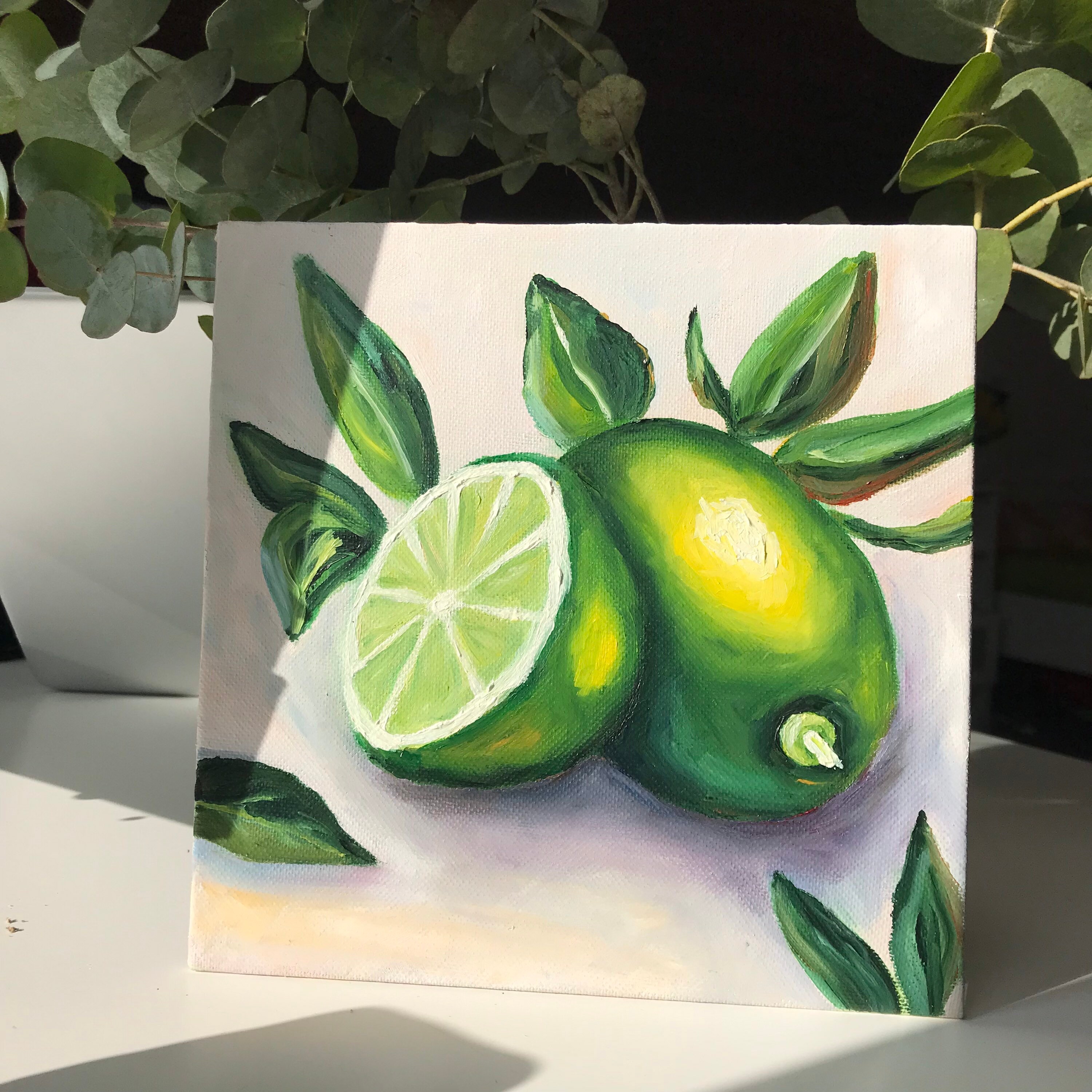 Oil painting original lime oil painting oil painted lime | Etsy