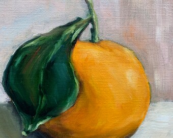 Oil painting | orange | oil painted orange | fruits | yellow fruits | home accessories | home decor | interior paint| handmade | gift | citr