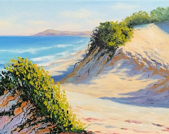 Oil painting sea | sea |  | nature | landscape | home wall decor | beach | summer day | beautiful gift | Marin