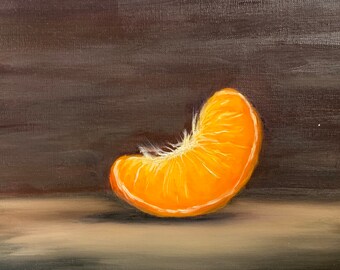 Oil painting | orange | oil painted orange | fruits | yellow fruits | home accessories | home decor | artwork | handmade | art | citrus