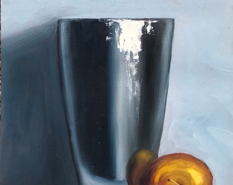 Original Vase Oil Painting | Still Life Home Decor (24x32cm)