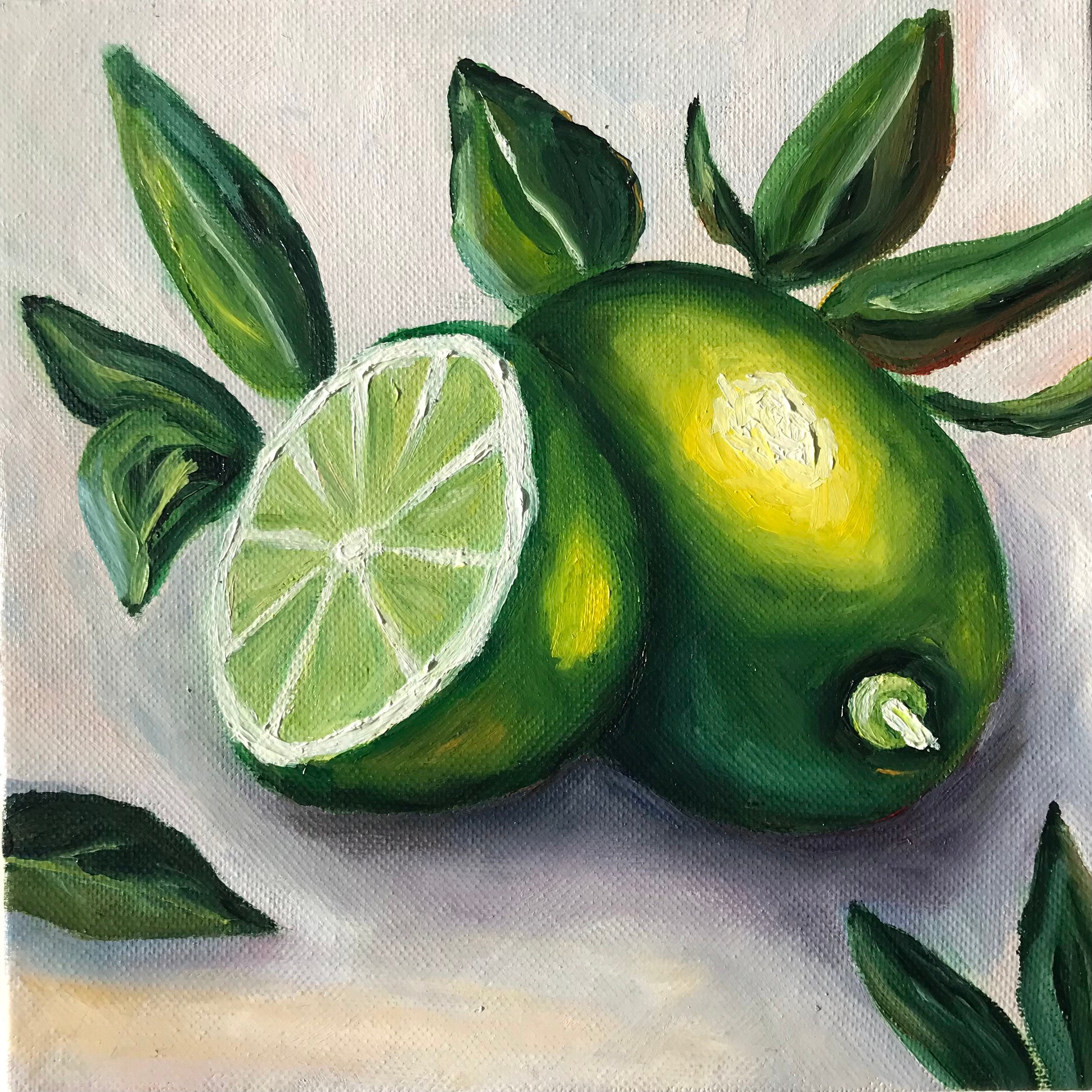 Oil painting original lime oil painting oil painted lime Etsy