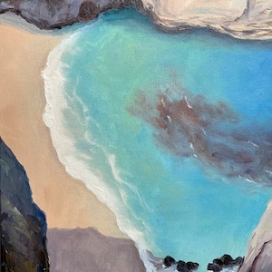 Oil painting original | landscape | nature | sunrise on the sea| oil painted sunrise | morning | sea | handmade | handcrafted gift | artwork