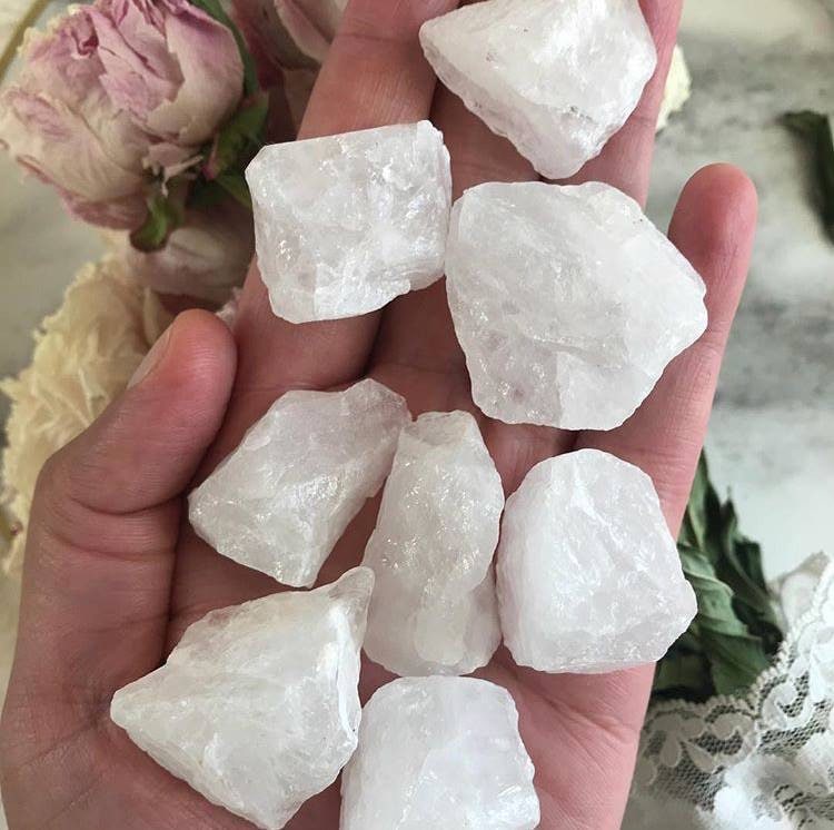 Snow Quartz-Raw Snow Quartz-Rough Snow Quartz | Etsy