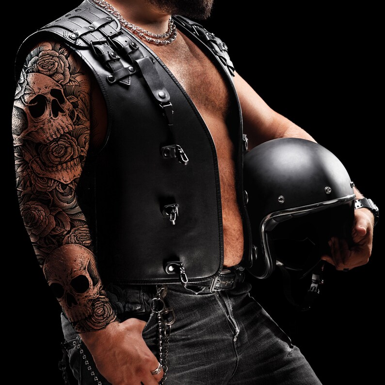 Tatodays® Full arm fake temporary tattoo sleeve biker Etsy