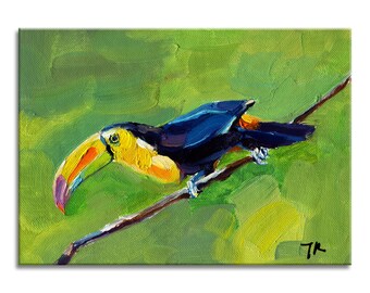 Hercules Original Oil Painting the Indian Hornbill