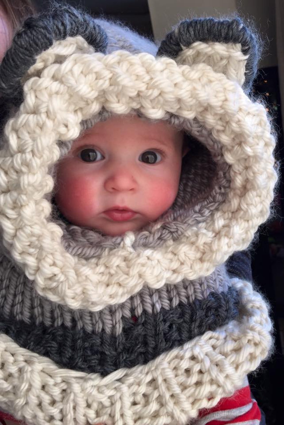 Wolf Cowl / Wolf Cowl Hood / Wolf Hood / Cowl Hood / Hood With Ears