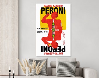 Vintage Peroni Alcoholic Drink Poster