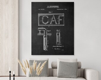 Neon Sign Patent Print