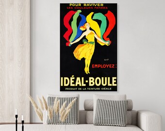 French Fabric Dye Ideal-Boule Vintage Advertisement Poster