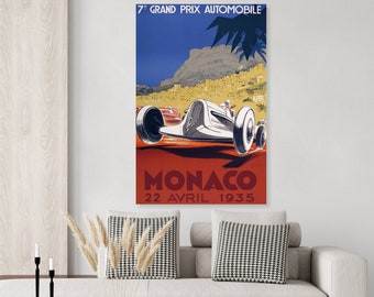 1935 Monaco Grand Prix Poster