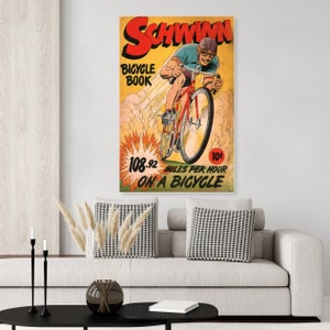 Vintage Schwinn Bicycle Promotional Poster
