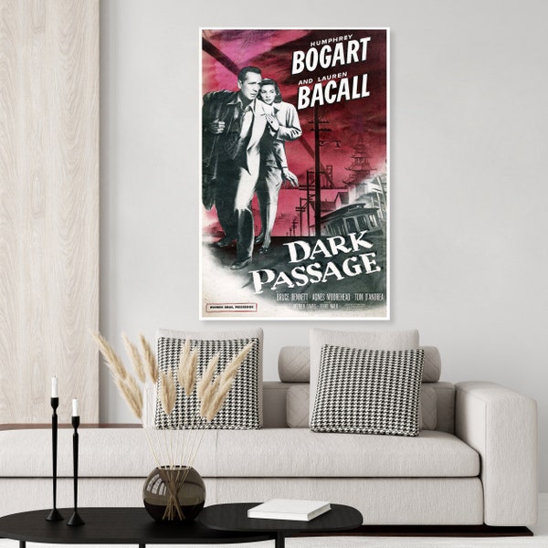 Dark Passage Bogart and Bacall Movie Poster