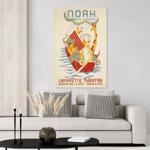 Vintage Noah&#39;s Ark Poster
