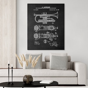 Trumpet Patent Print