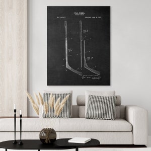 Hockey Stick Patent Print