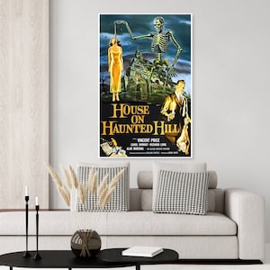Vintage House On Haunted Hill Movie Poster