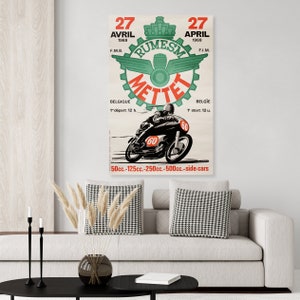 1969 Motorcylce Race Promotional Advertising Poster