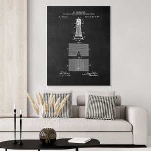 Champagne Patent Print