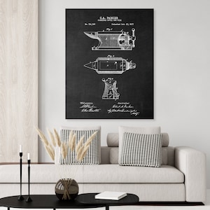 Anvil Blacksmith Patent print