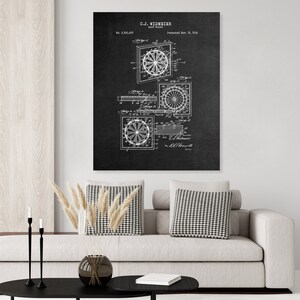 Dart Board Patent Print