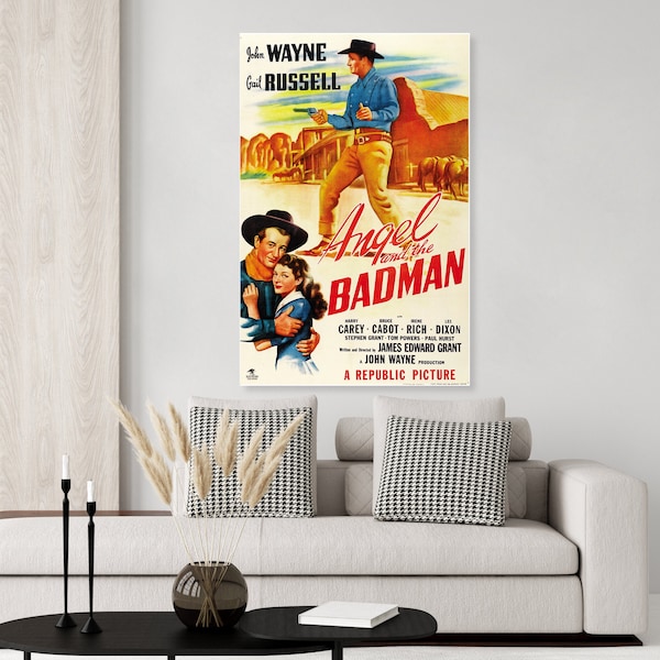 Affiche du film John Wayne Angel et le Badman