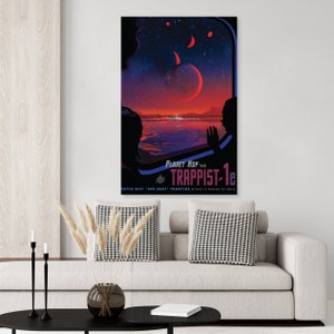 NASA Trappist-1e Travel Poster