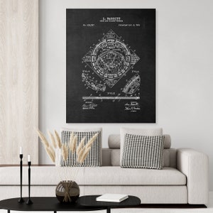 1906 Star Map Patent Print