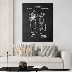 1945 Dress Patent Print