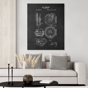 1936 Fly Reel For Fly Fishing Patent Print.