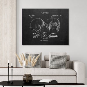 1956 Football Helmet Patent Print