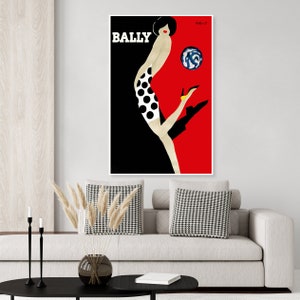 Vintage Bally Leather Shoe Poster