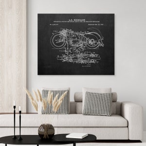 1937 Motorcycle Patent Print