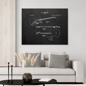 1951 Fender Electric Guitar Patent Print