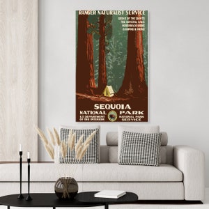 Sequoia National Park California Travel Poster