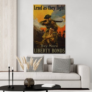 Lend as They Fight Liberty Bond from WWI